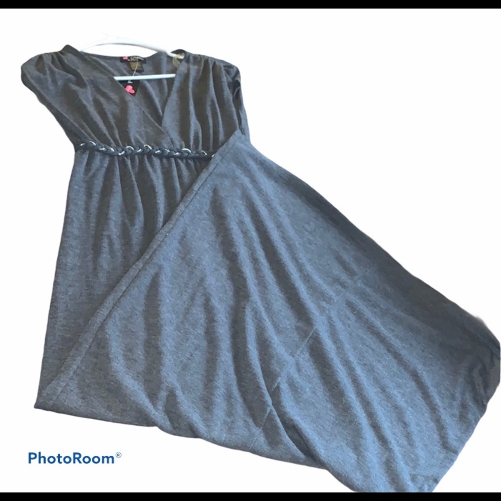 Long grey maxi dress